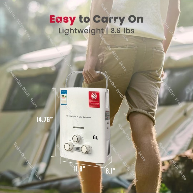 Propane LPG  Gas Tankless Wate - Outdoor Camping Hot Water Shower บทวิจารณ์และราคา
