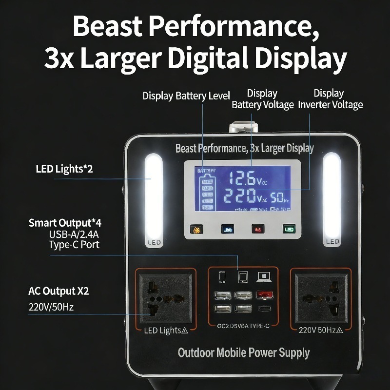 500Wh 500W 220V Portable Power - Outdoor Camping Kit บทวิจารณ์และราคา