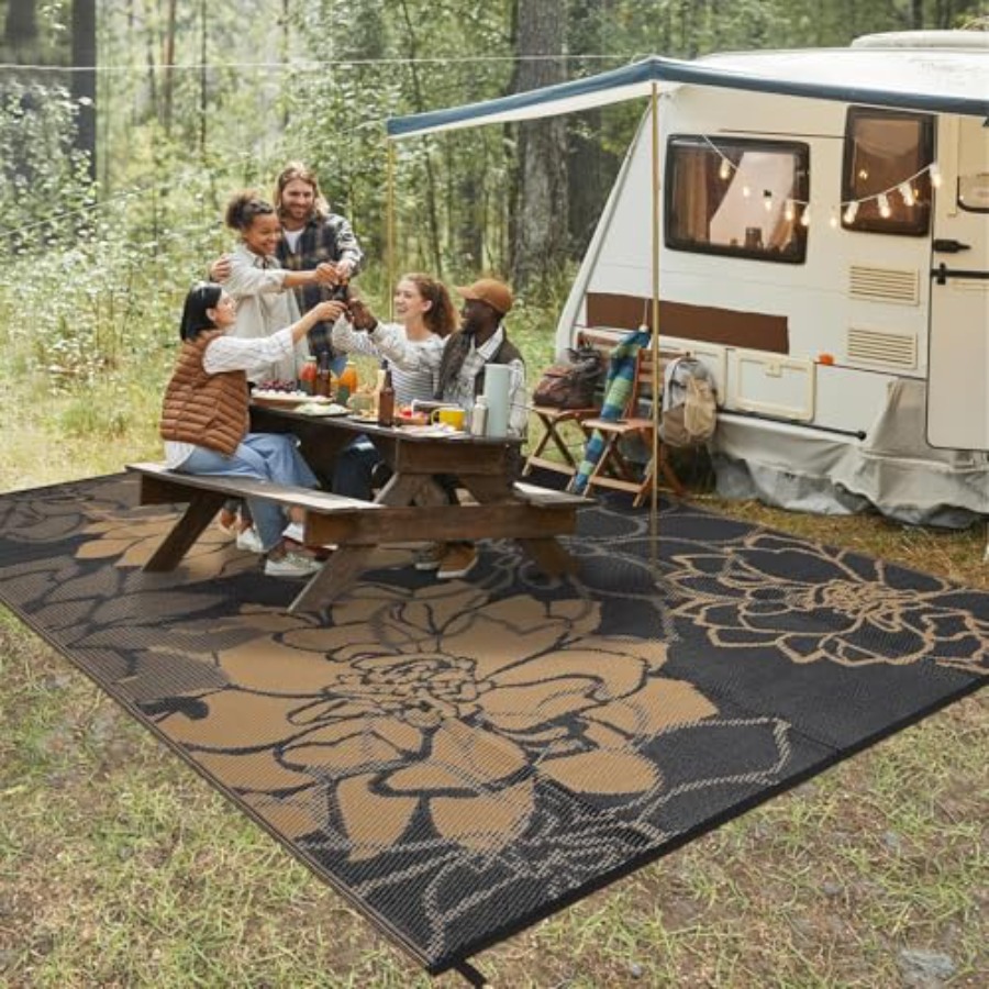 Outdoor Patio Rug 9x18 Waterpr - Outdoor Camping Rugs 9X18 บทวิจารณ์และราคา