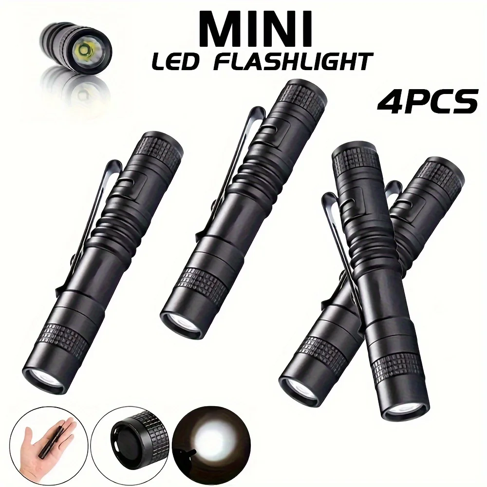 1-4PCS Mini Portable LED Pen L - Outdoor Camping Decor บทวิจารณ์และราคา