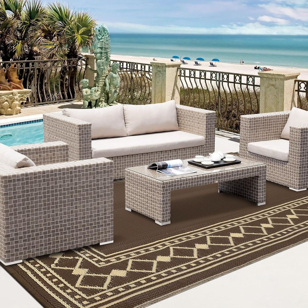 Reversible Outdoor Rug 9x18 Fe - Outdoor Camping Rugs 9X18 บทวิจารณ์และราคา