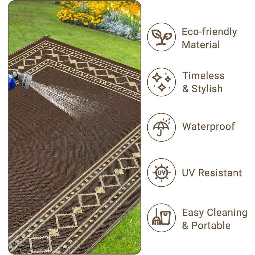 Reversible Outdoor Rug 9x18 Fe - Outdoor Camping Rugs 9X18 บทวิจารณ์และราคา