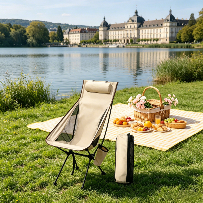 Portable foldable camping chai - Outdoor Chair Camping บทวิจารณ์และราคา