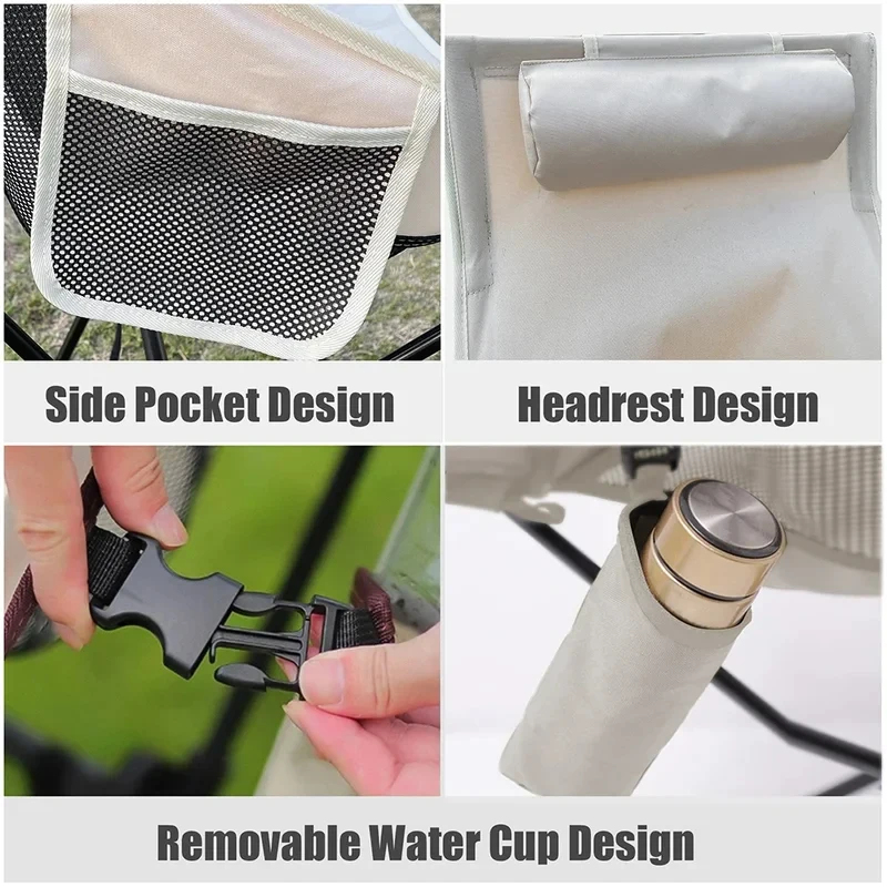 Portable foldable camping chai - Outdoor Chair Camping บทวิจารณ์และราคา