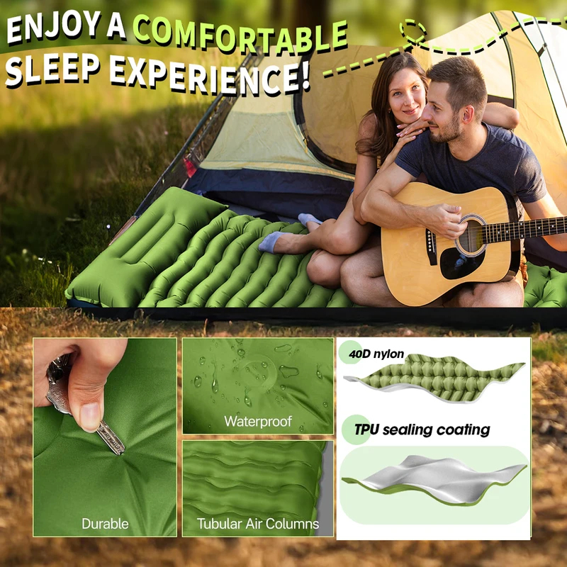 Ultralight Inflatable Sleeping - Camp Pillow Compressible บทวิจารณ์และราคา