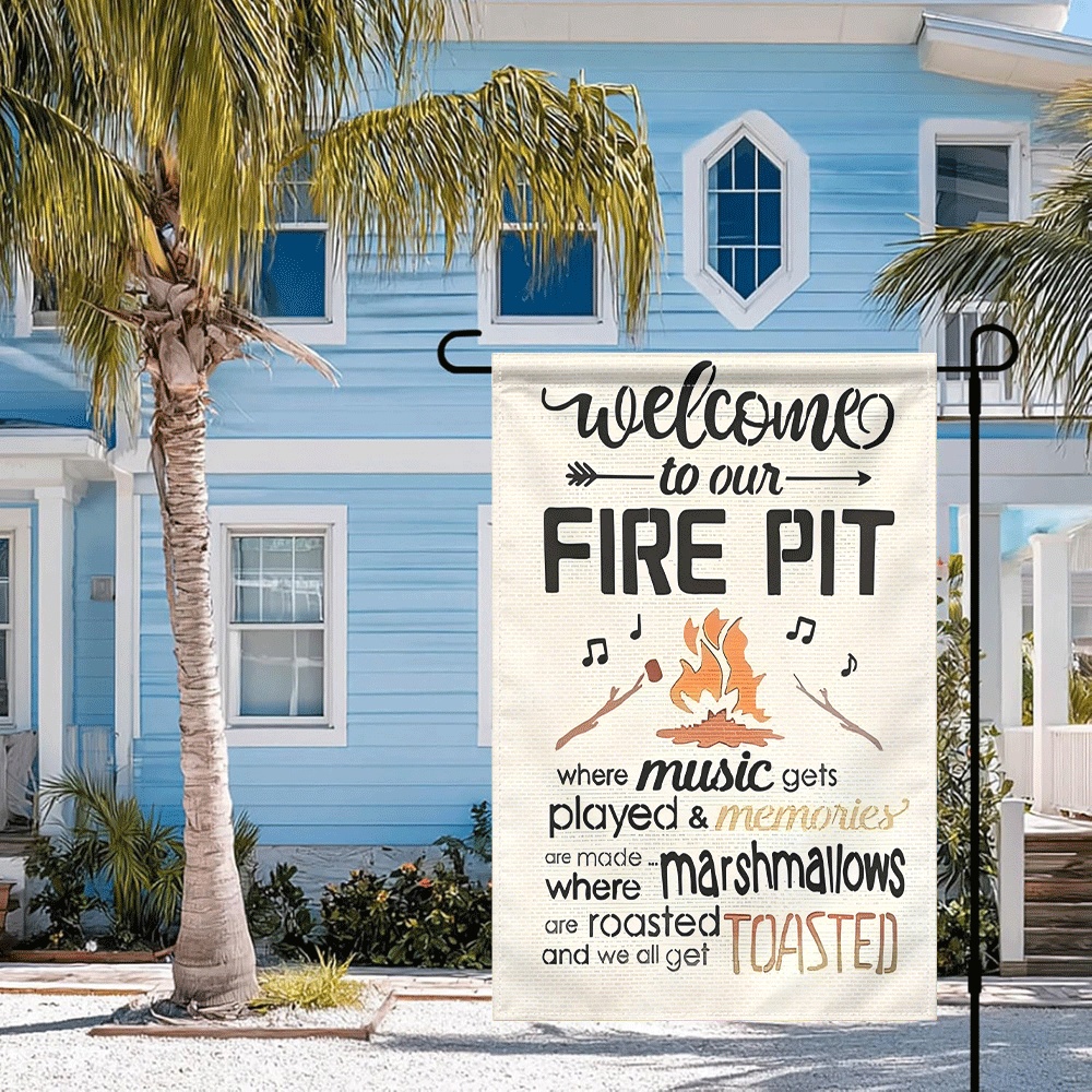 1PC Welcome to Our Fire Pit Ga - Outdoor Camping Fire Pit บทวิจารณ์และราคา