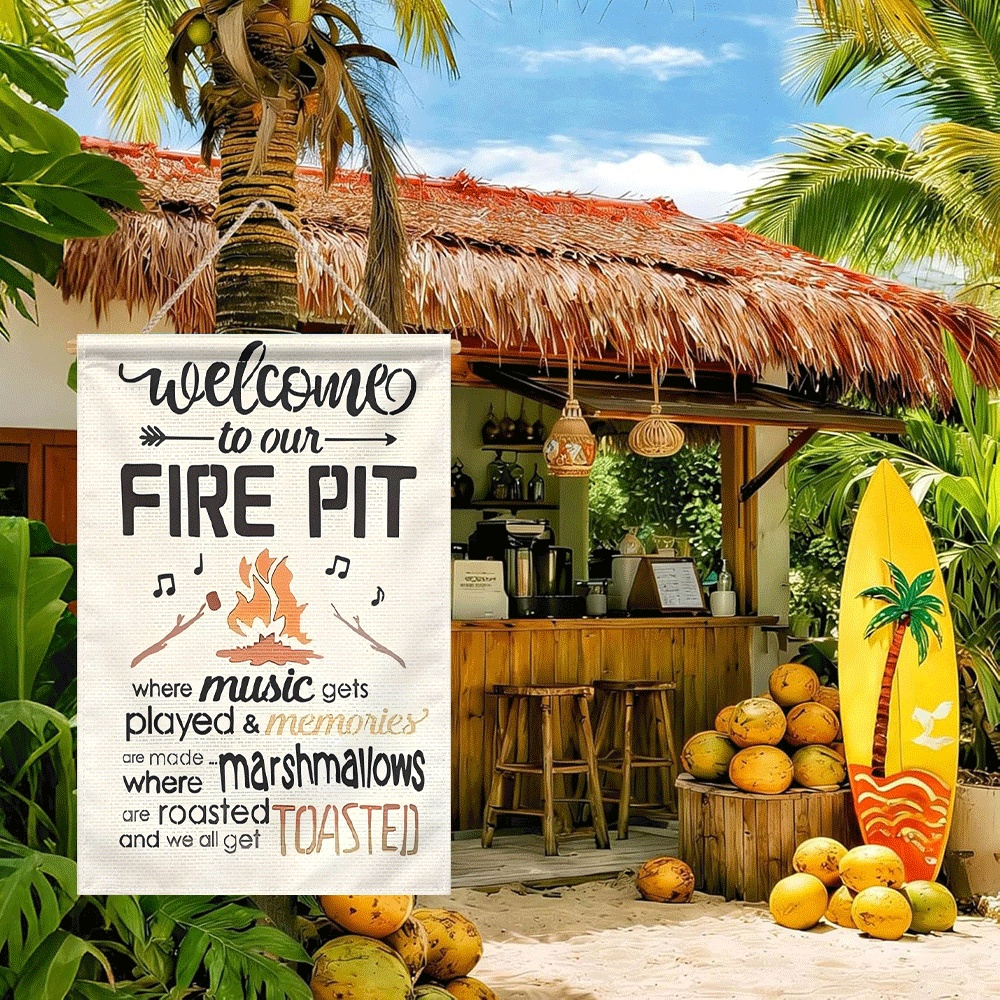 1PC Welcome to Our Fire Pit Ga - Outdoor Camping Fire Pit บทวิจารณ์และราคา