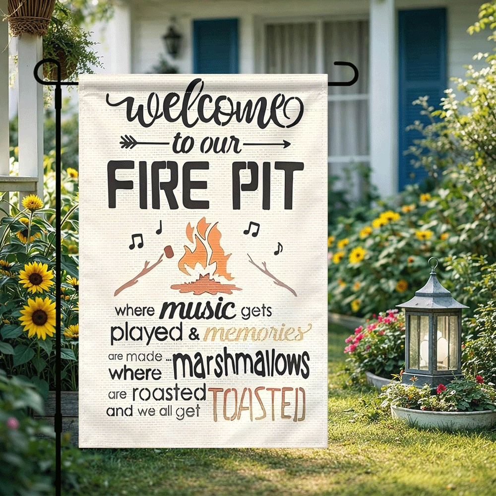 1PC Welcome to Our Fire Pit Ga - Outdoor Camping Fire Pit บทวิจารณ์และราคา