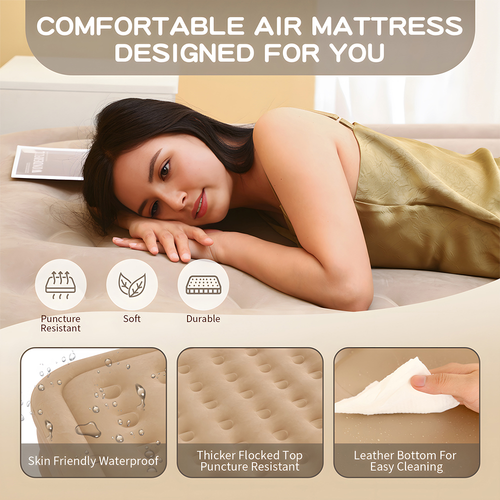 Air Mattress Built-in Pump Sel - Camping Outdoor Or Indoor บทวิจารณ์และราคา