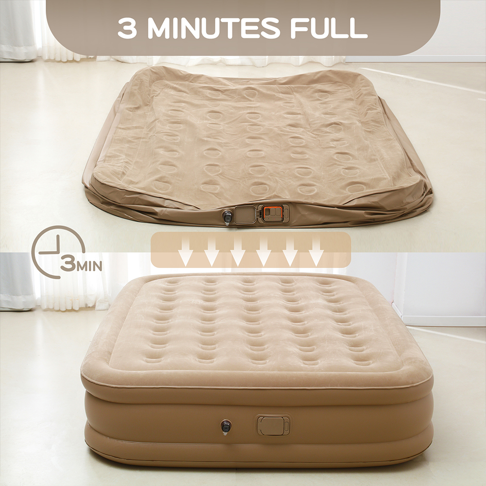 Air Mattress Built-in Pump Sel - Camping Outdoor Or Indoor บทวิจารณ์และราคา