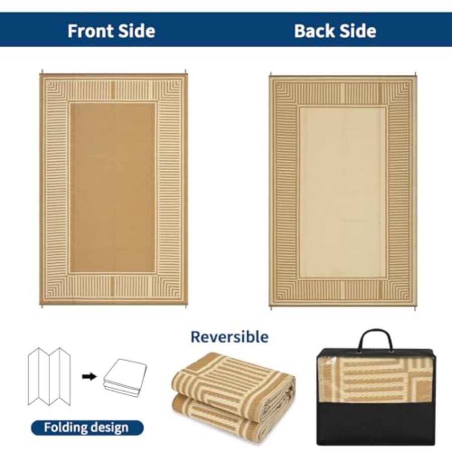 Outdoor Rug 9x18 for Patio Bac - Outdoor Camping Rugs 9X18 บทวิจารณ์และราคา