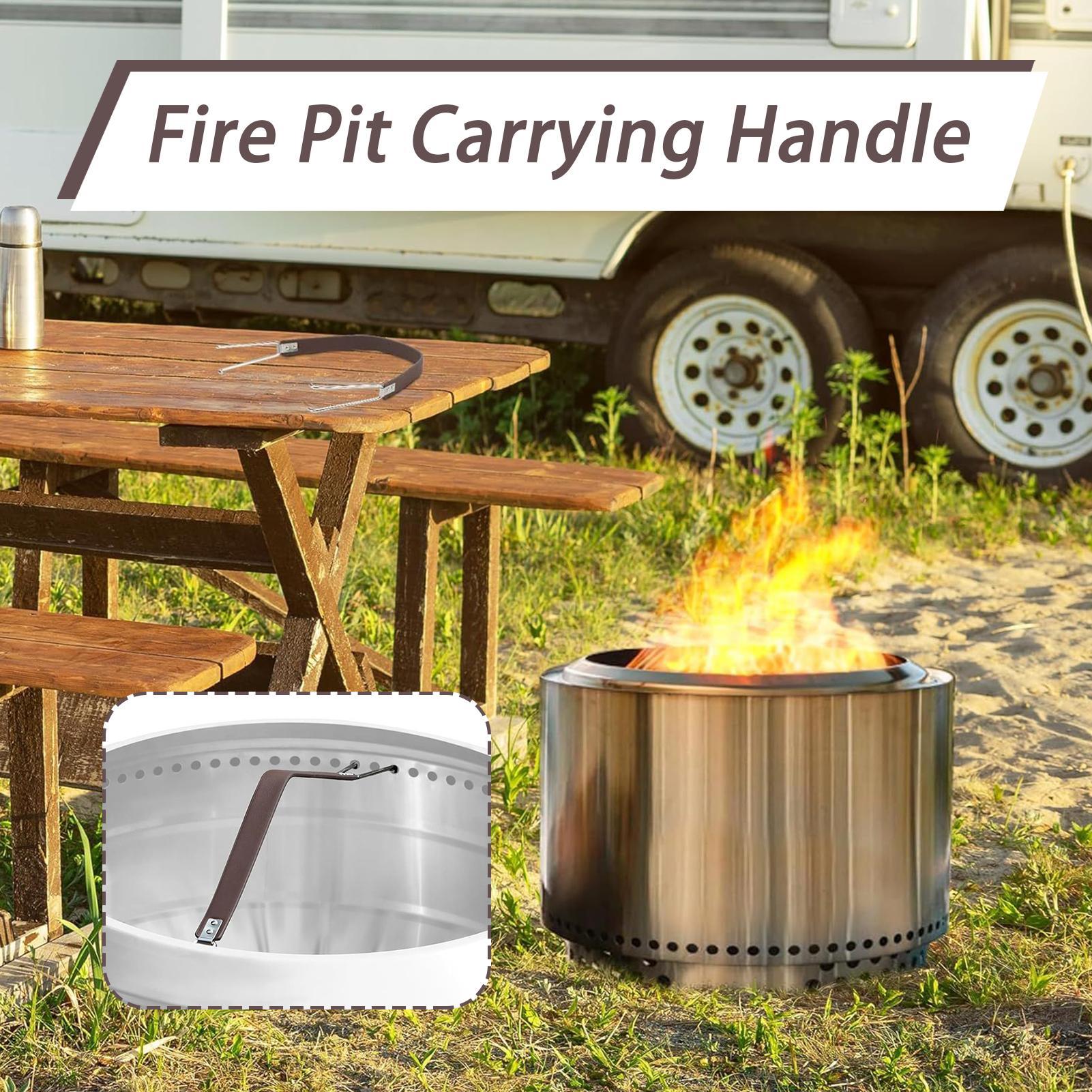 Handle for Fire Pit Lid Fire P - Outdoor Camping Fire Pit บทวิจารณ์และราคา