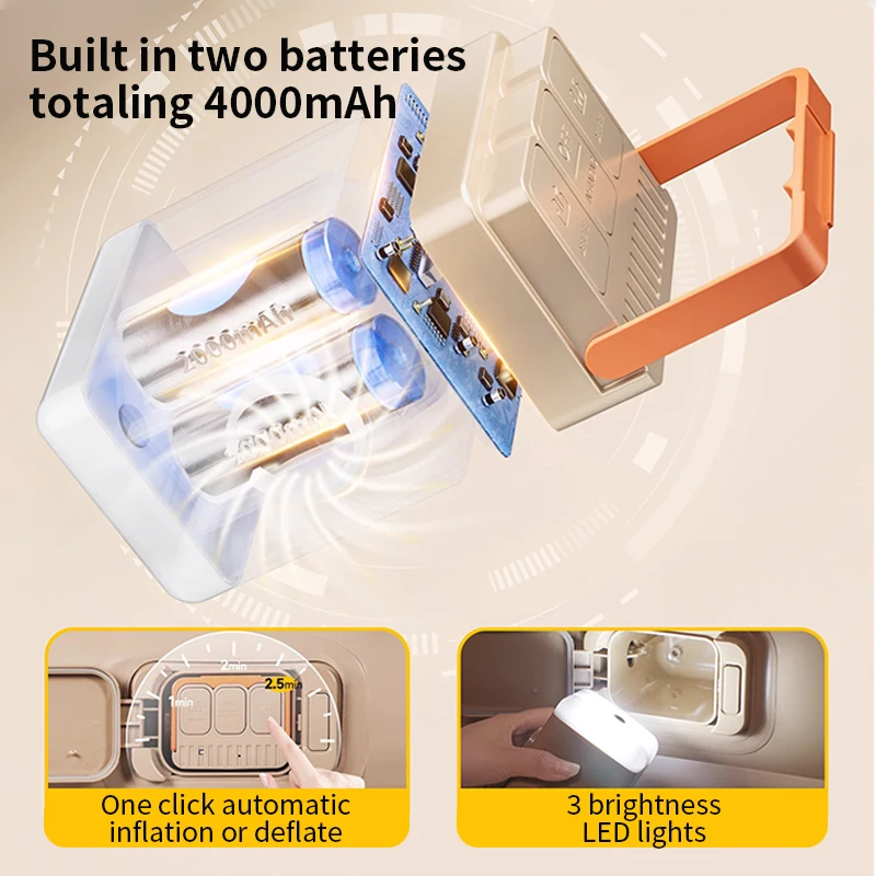 New Air Mattress Built-in Pump - Camping Outdoor Or Indoor บทวิจารณ์และราคา