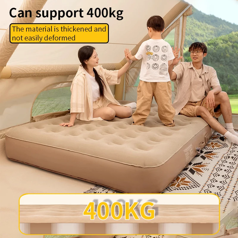 New Air Mattress Built-in Pump - Camping Outdoor Or Indoor บทวิจารณ์และราคา