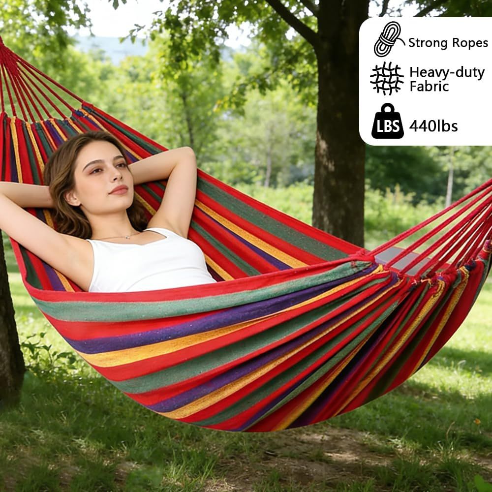 Cotton Canvas Hammock, Comorta - Camping Outdoor Or Indoor บทวิจารณ์และราคา