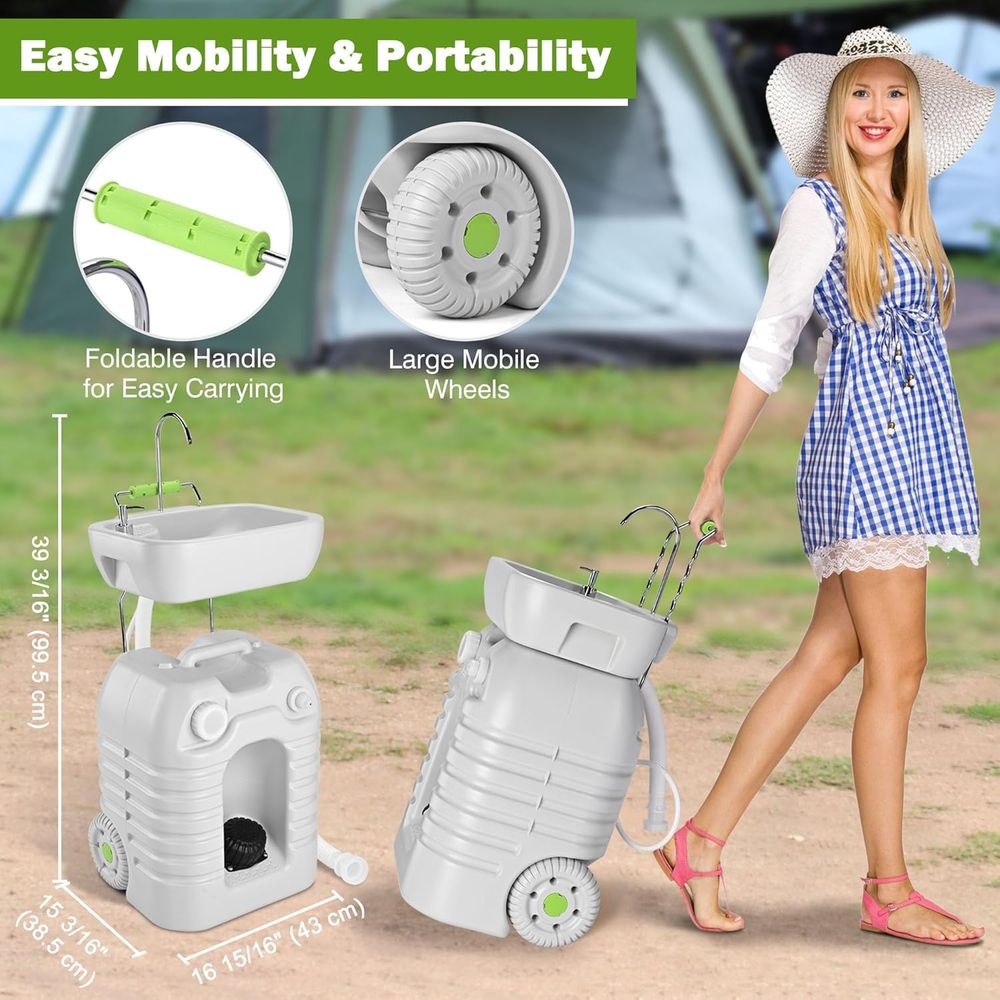 45L Portable Sink Hand Wash St - Outdoor Camp บทวิจารณ์และราคา