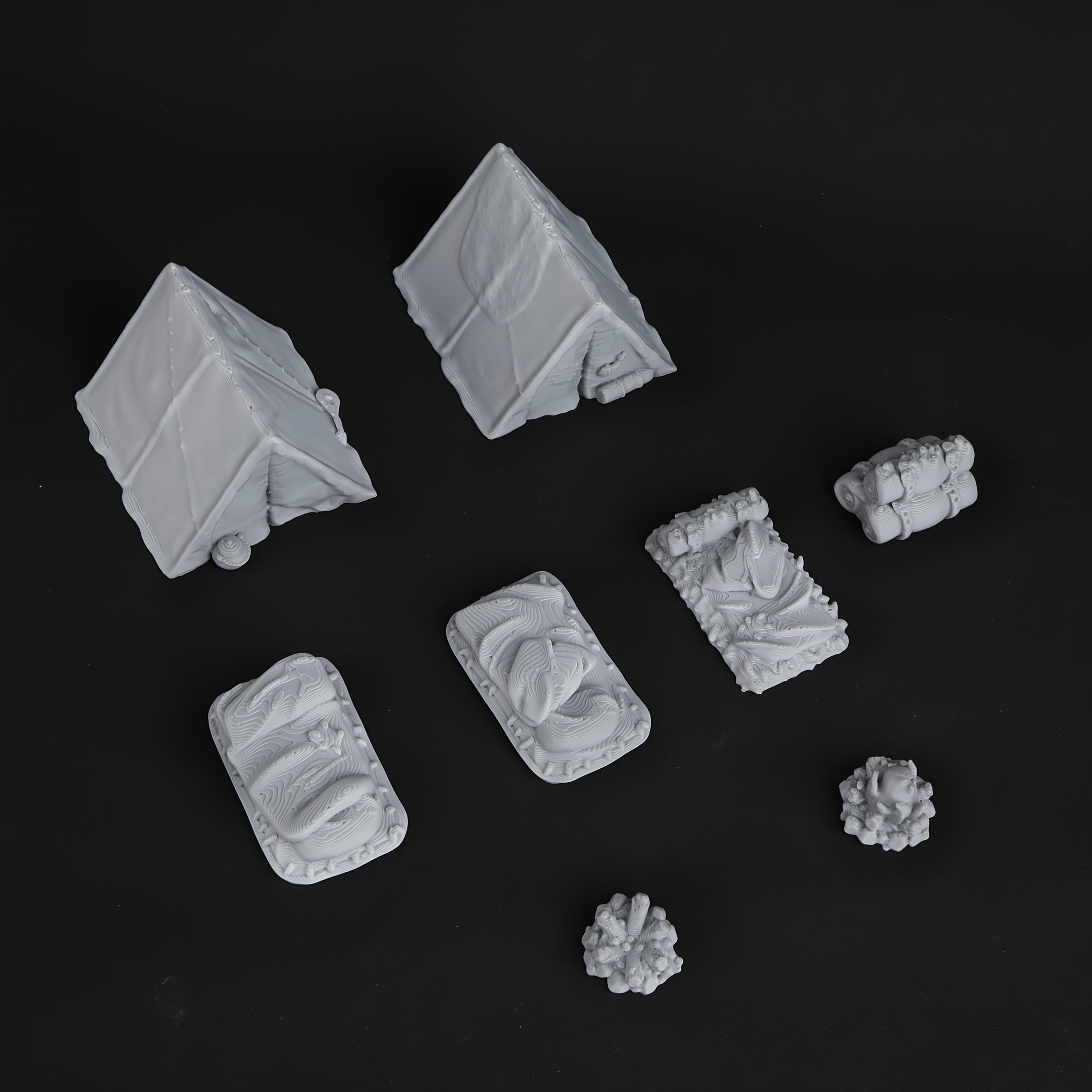 8pcs RPG Adventurer's Camp Min - Outdoor Camping Outfit บทวิจารณ์และราคา
