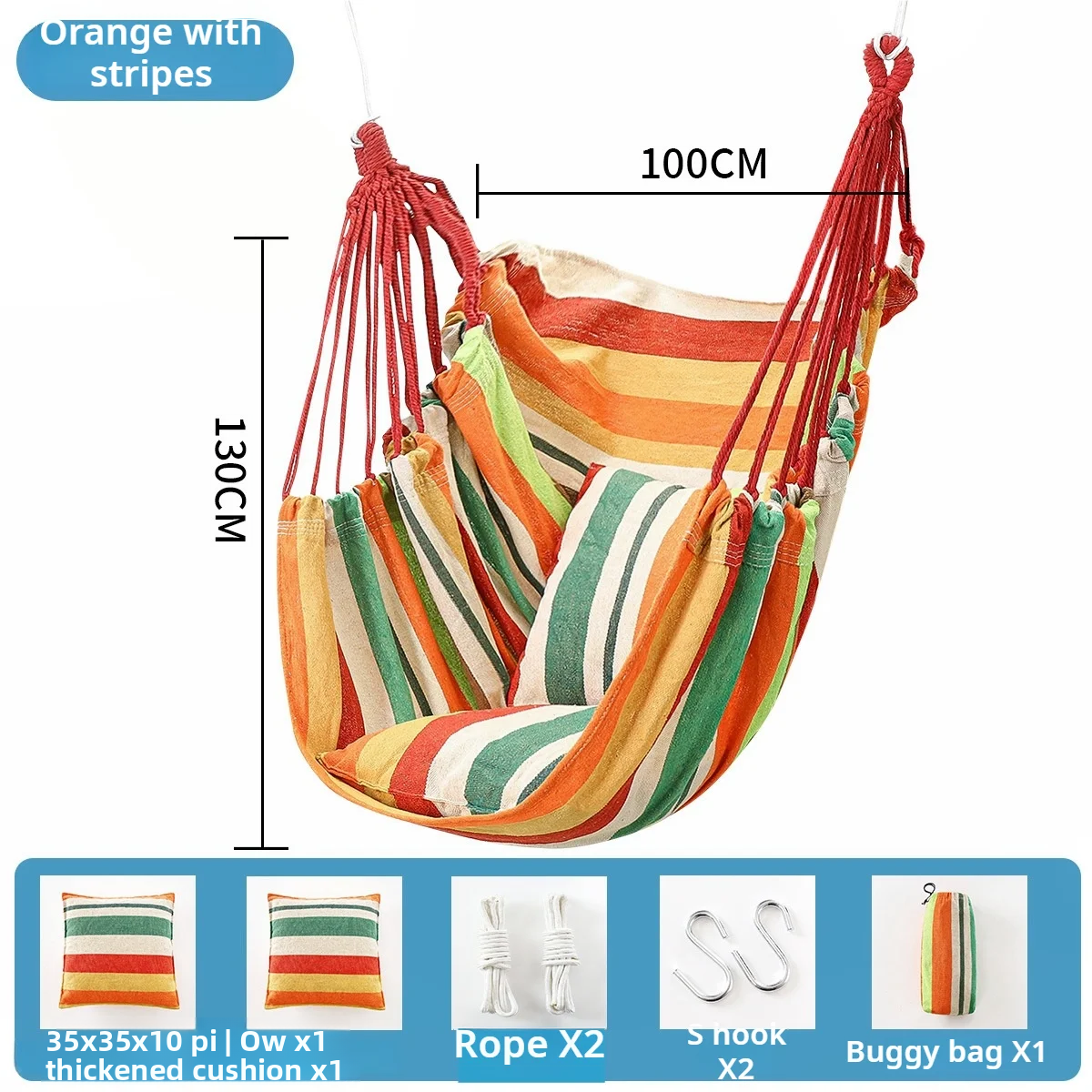 Hammock Chair Hanging Swing Se - Camping Outdoor Or Indoor บทวิจารณ์และราคา