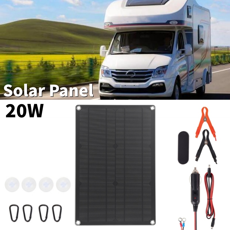 20W Solar Panel Kit High Conve - Outdoor Camping Kit บทวิจารณ์และราคา
