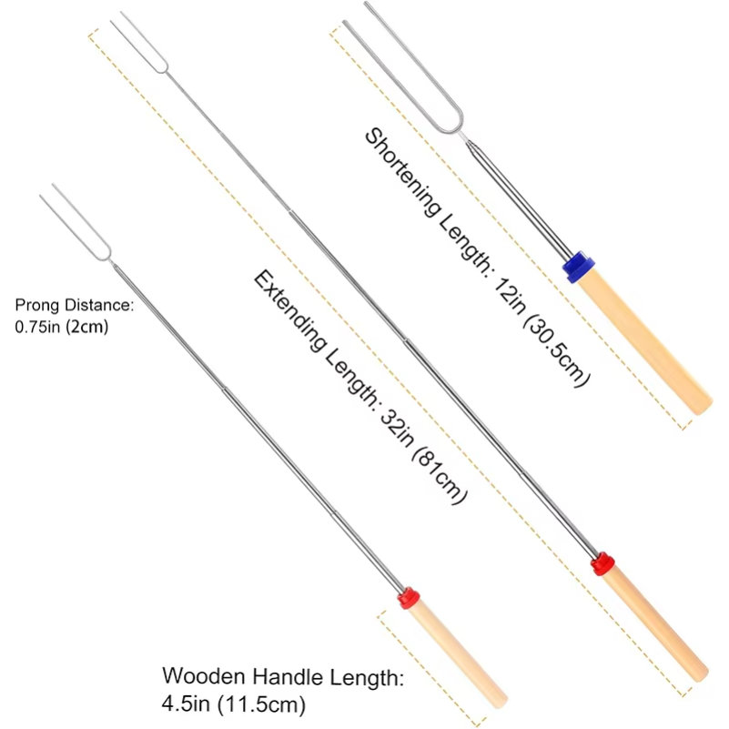Marshmallow Roasting Sticks Ex - Outdoor Camping Fire Pit บทวิจารณ์และราคา