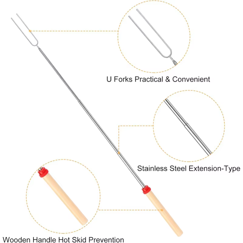 Marshmallow Roasting Sticks Ex - Outdoor Camping Fire Pit บทวิจารณ์และราคา