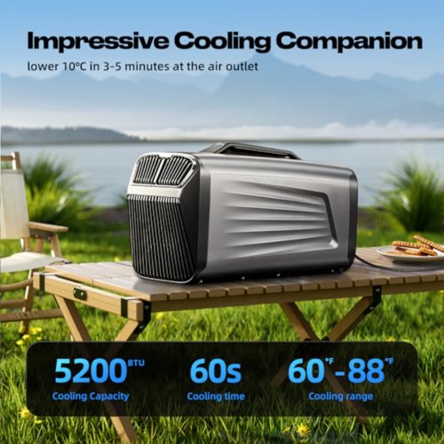 5200BTU Portable Camping Air C - Outdoor Camping Van Tent บทวิจารณ์และราคา