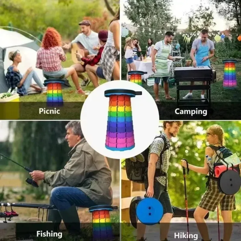 Portable Plastic Folding Teles - Outdoor Chair Camping บทวิจารณ์และราคา