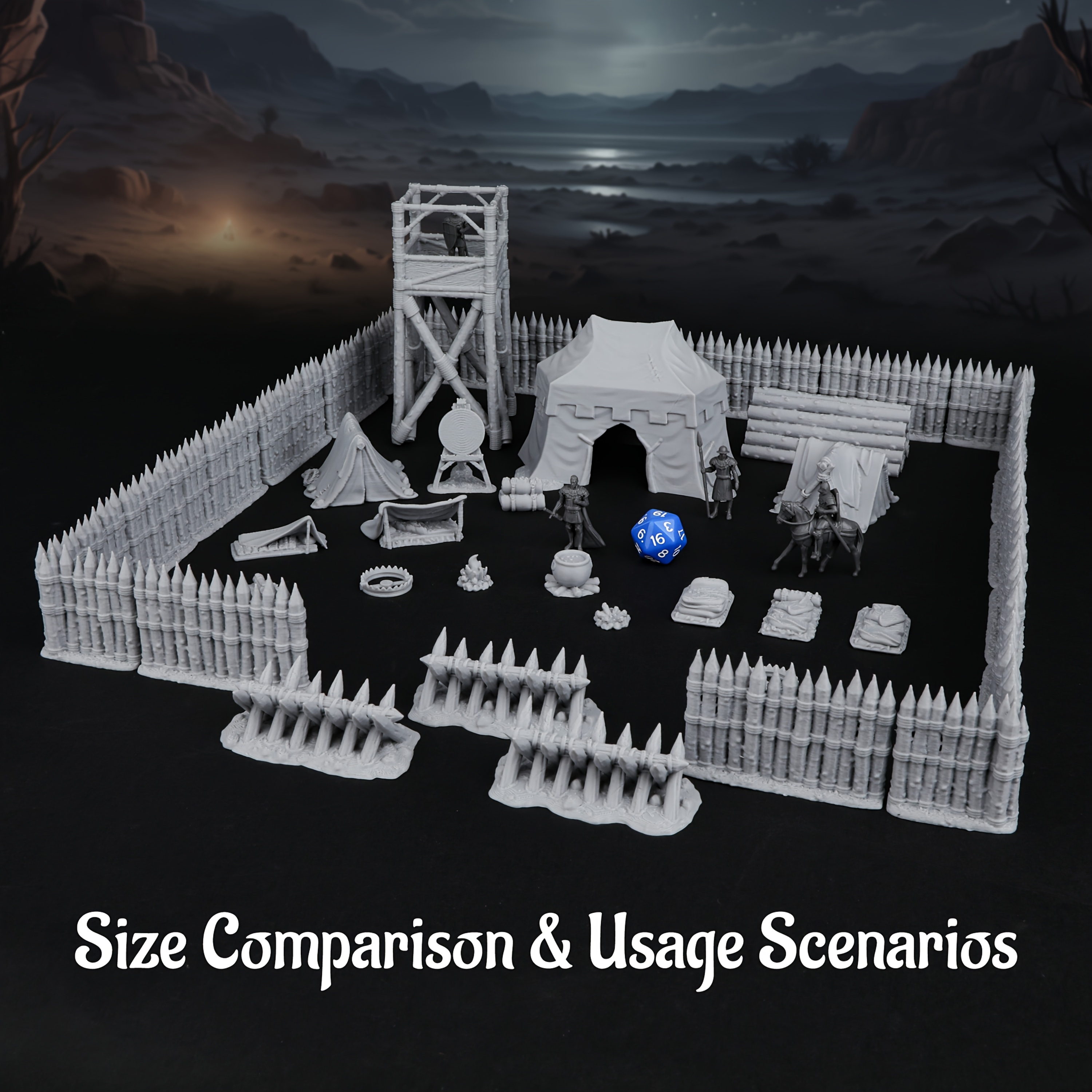 RPG Modular Camp Miniature Ter - Outdoor Camping Outfit บทวิจารณ์และราคา