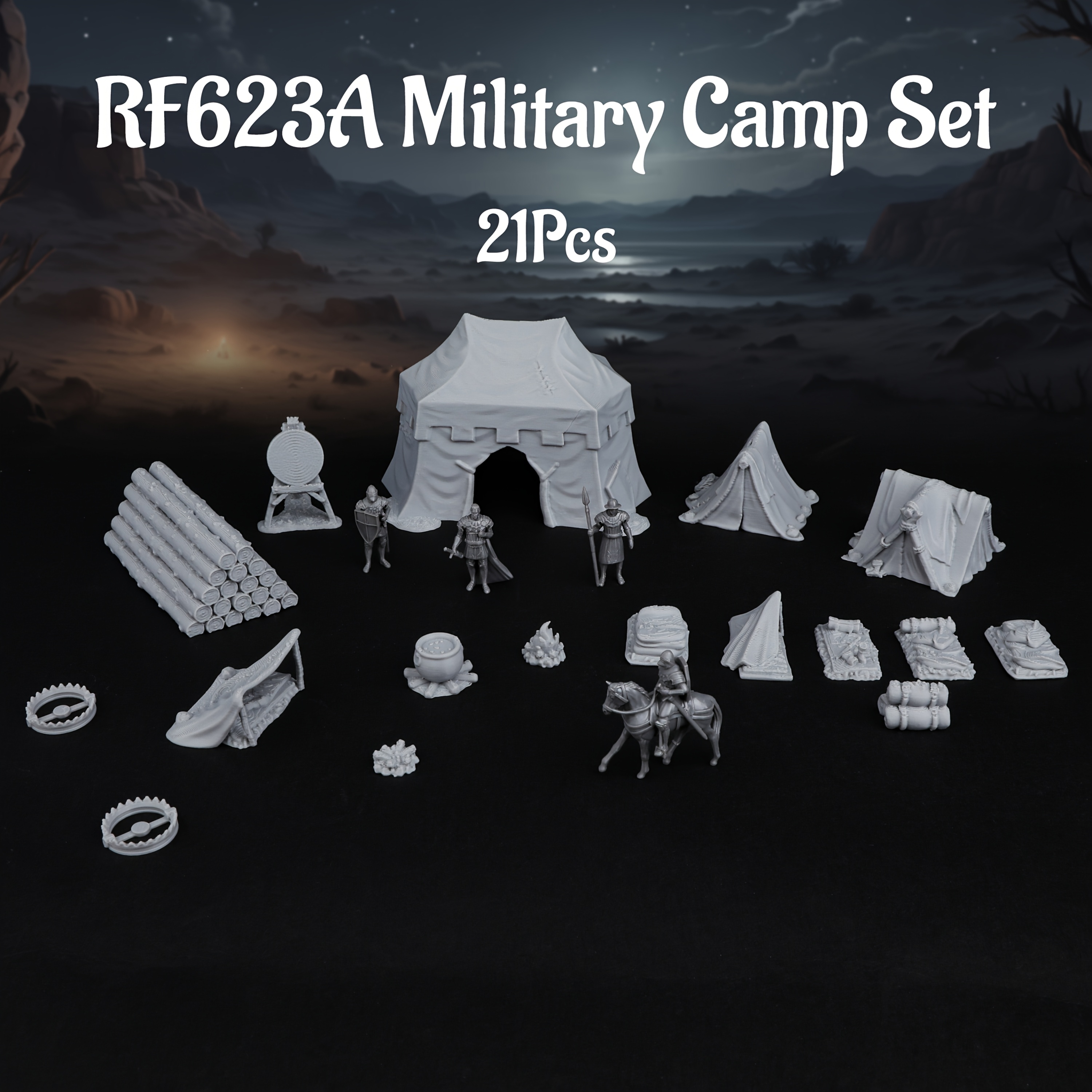 RPG Modular Camp Miniature Ter - Outdoor Camping Outfit บทวิจารณ์และราคา