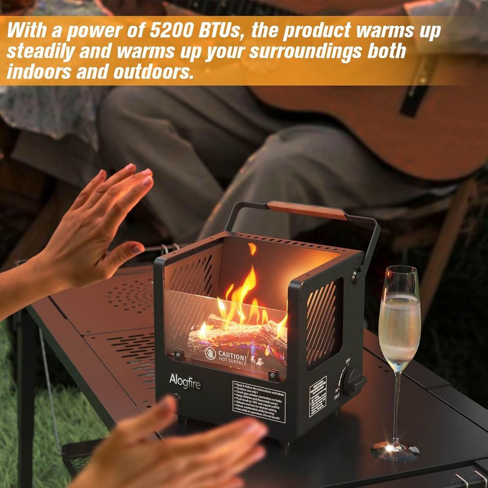 Portable 3-in-1 Gas Fire Pit,  - Outdoor Camping Fire Pit บทวิจารณ์และราคา