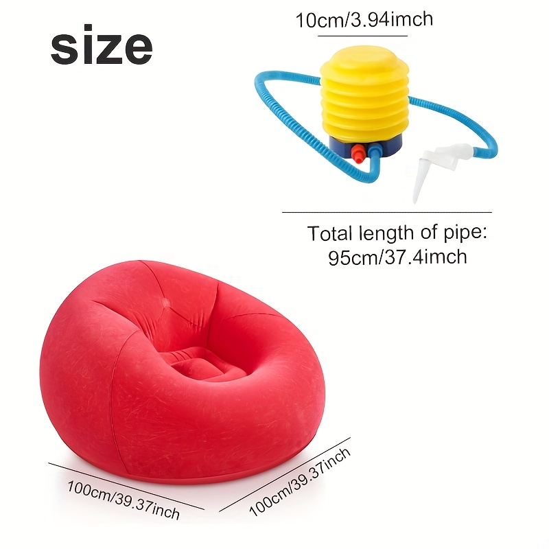 1pc Large Bean Bag Chair, Infl - Outdoor Chair Camping บทวิจารณ์และราคา