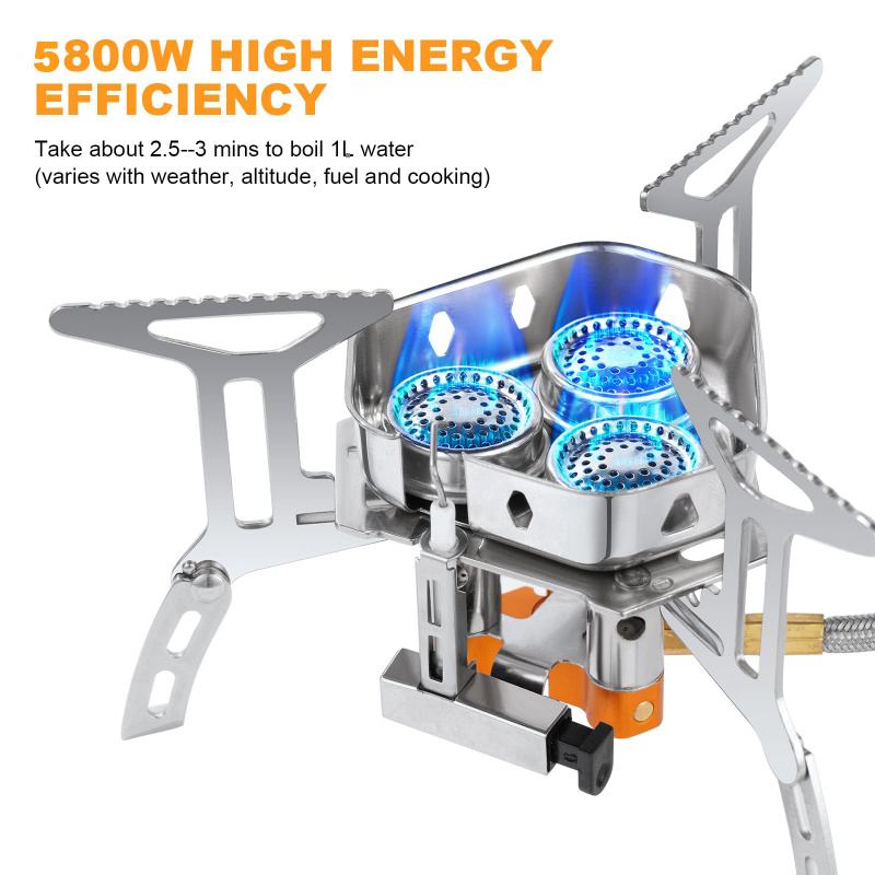 5800W High-Power Camping Gas S - Outdoor Gas Camping Oven บทวิจารณ์และราคา