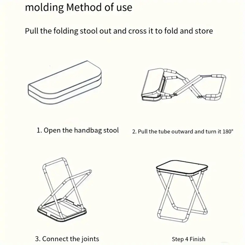 1pc Portable Folding Iron Allo - Outdoor Chair Camping บทวิจารณ์และราคา