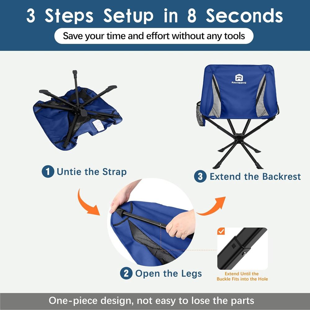 Quick Setup Lightweight Portab - Outdoor Chair Camping บทวิจารณ์และราคา