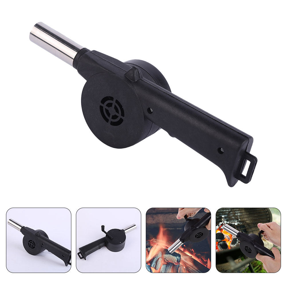 Manual Blower Black Hand Crank - Outdoor Camping Fire Pit บทวิจารณ์และราคา