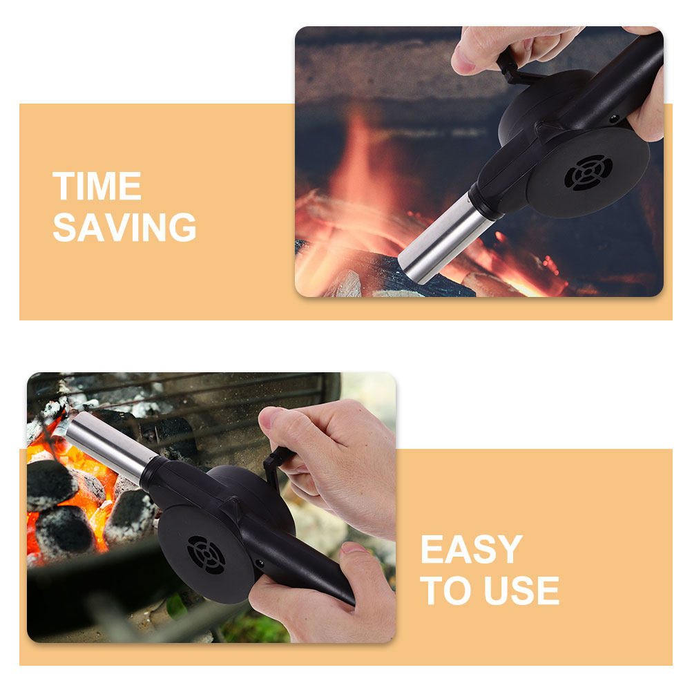 Manual Blower Black Hand Crank - Outdoor Camping Fire Pit บทวิจารณ์และราคา