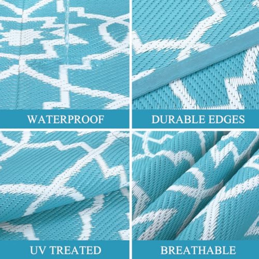Reversible Mats 9x18 Plastic S - Outdoor Camping Rugs 9X18 บทวิจารณ์และราคา