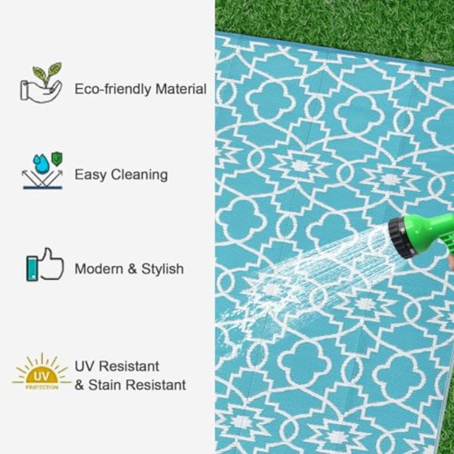 Reversible Mats 9x18 Plastic S - Outdoor Camping Rugs 9X18 บทวิจารณ์และราคา