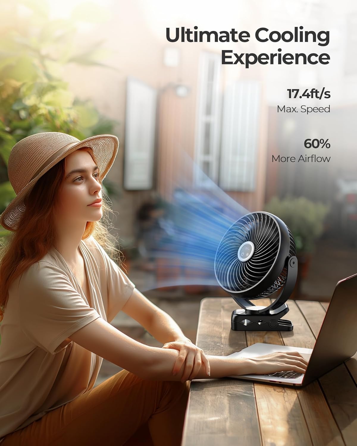 10000mAh Portable Clip On Fan  - Camping Quiet บทวิจารณ์และราคา