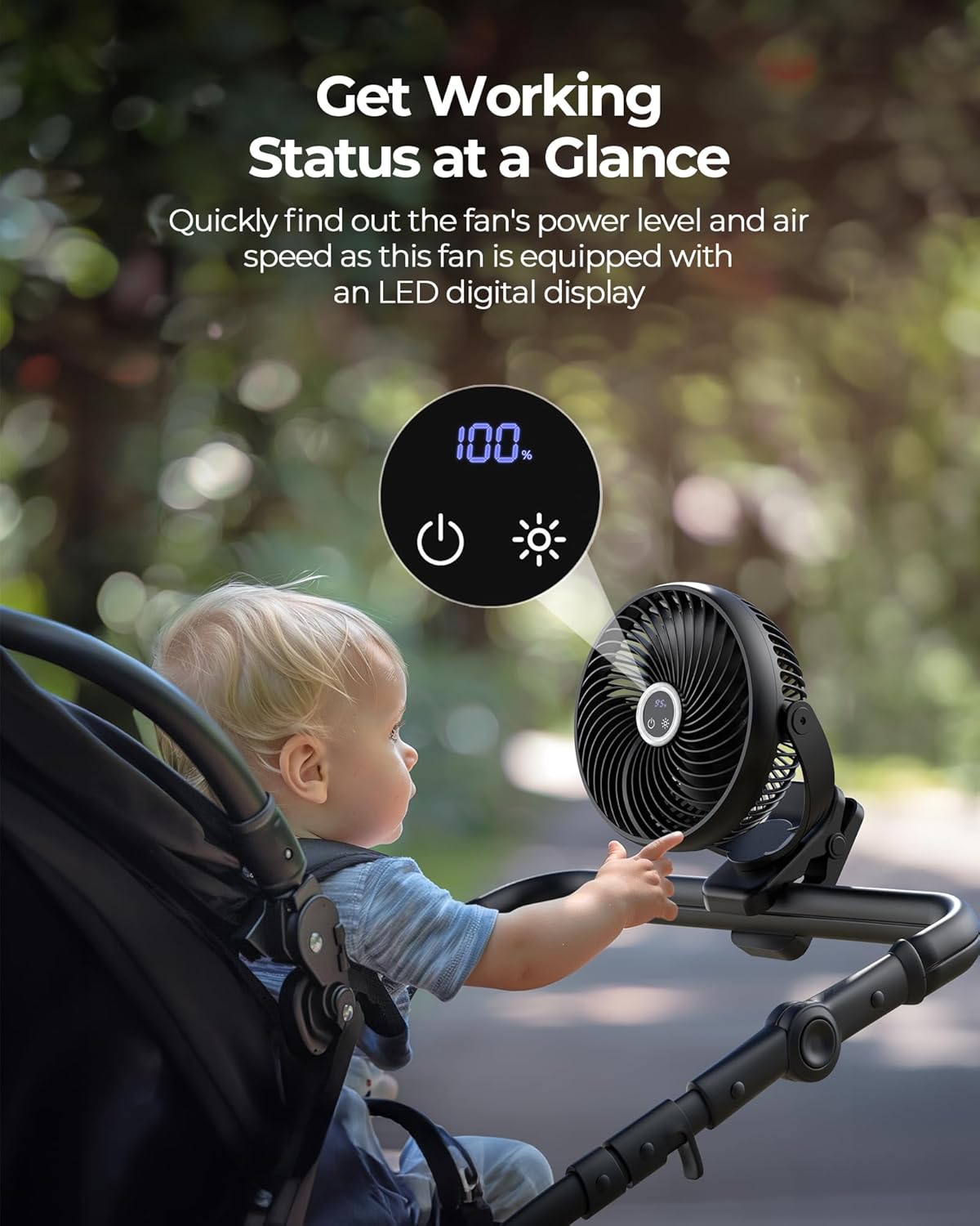 10000mAh Portable Clip On Fan  - Camping Quiet บทวิจารณ์และราคา